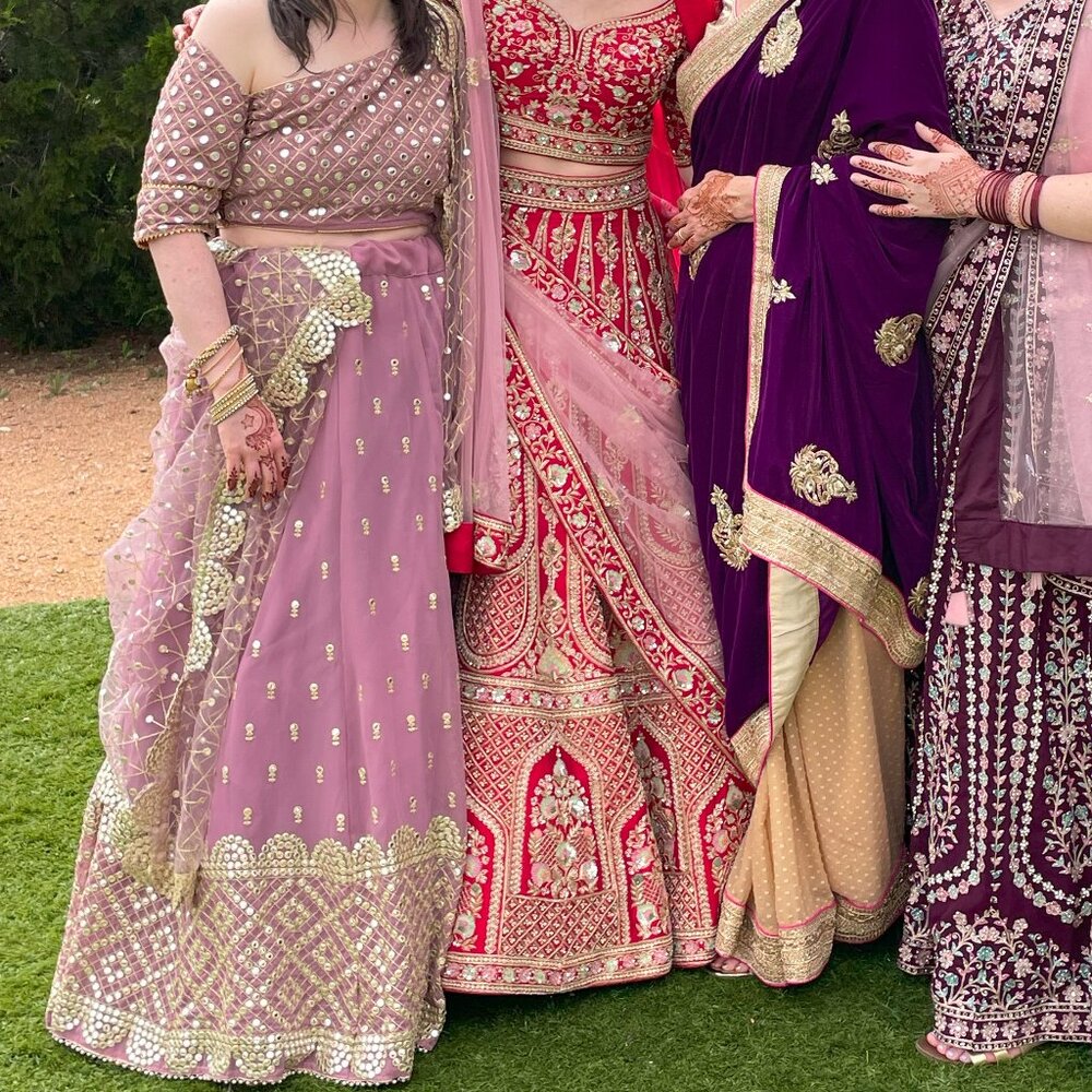 Lilac Wedding Lehenga